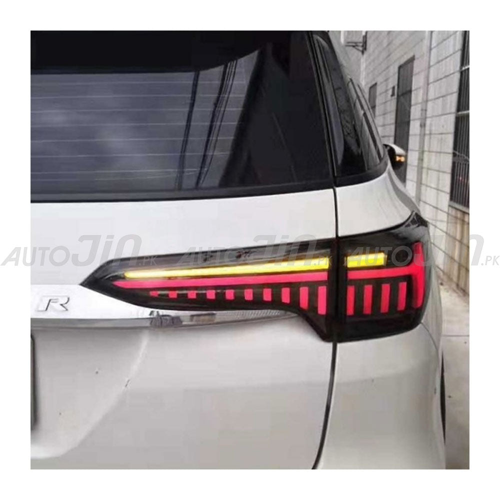 Toyota Fortuner 2016-20 Audi Style Taillamps Smoke - Sequential