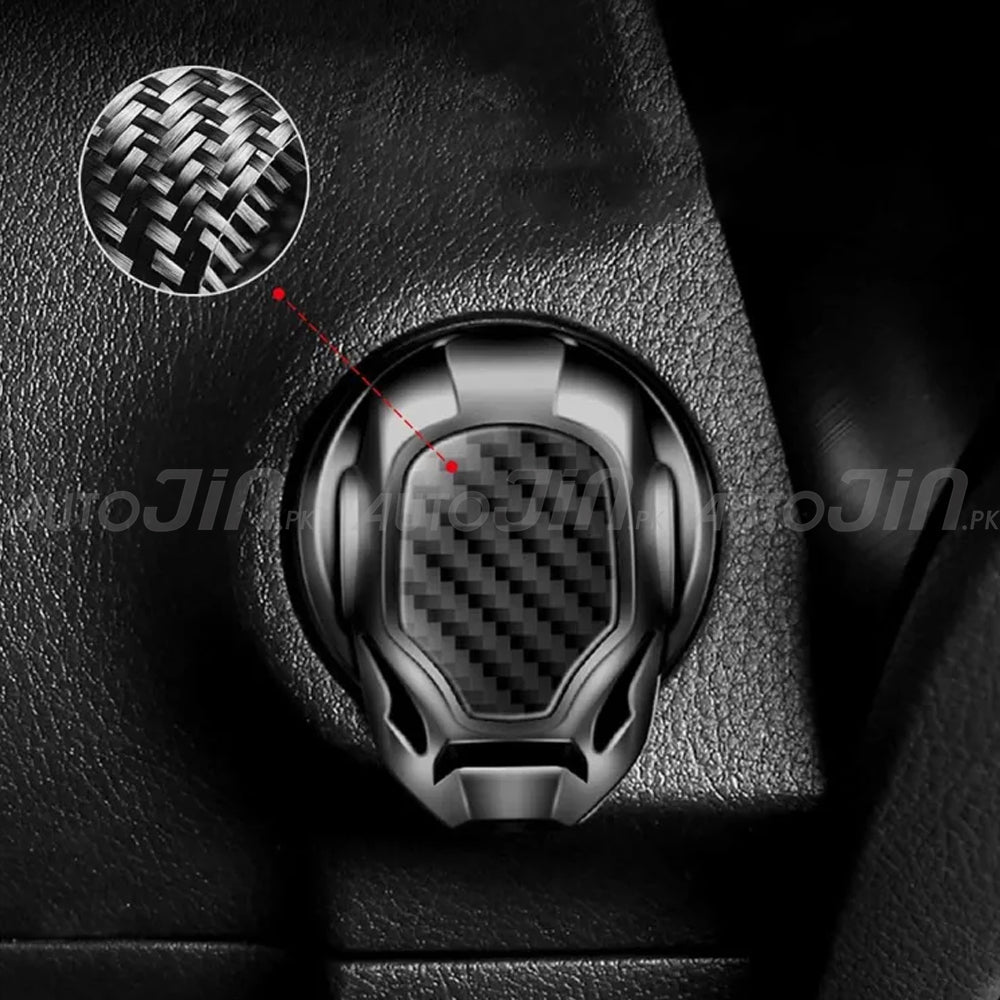 Suzuki Logo Engine Start Stop Switch Button Push Button Cover Carbon