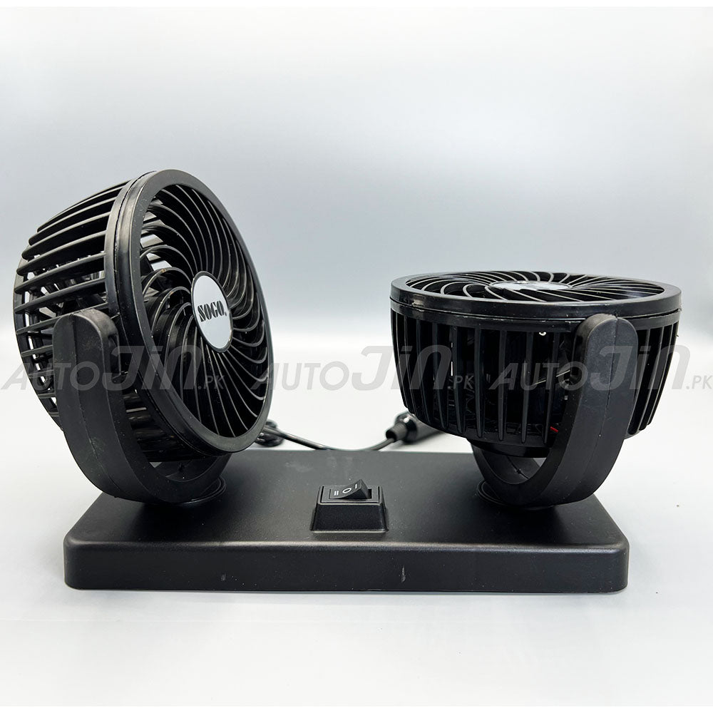 SOGO Double Headed Fan 12v with Free Areon Hanging Card Multi