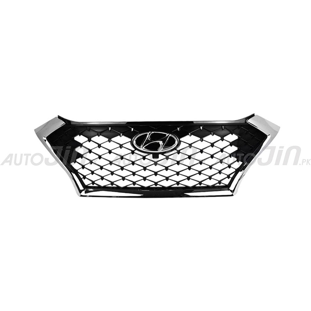 Hyundai Tucson Mesh Grille - Chrome & Black 2020-21