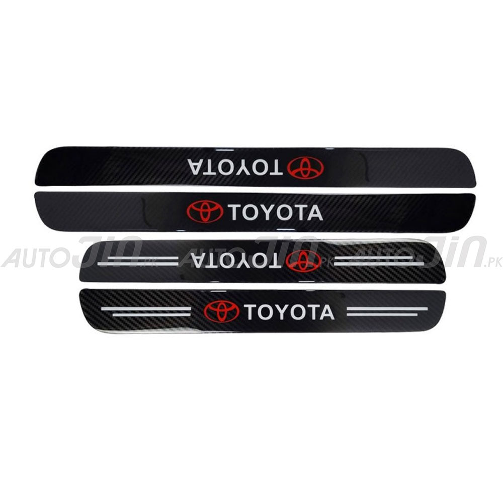 Toyota Logo Carbon Fiber Sill Protector