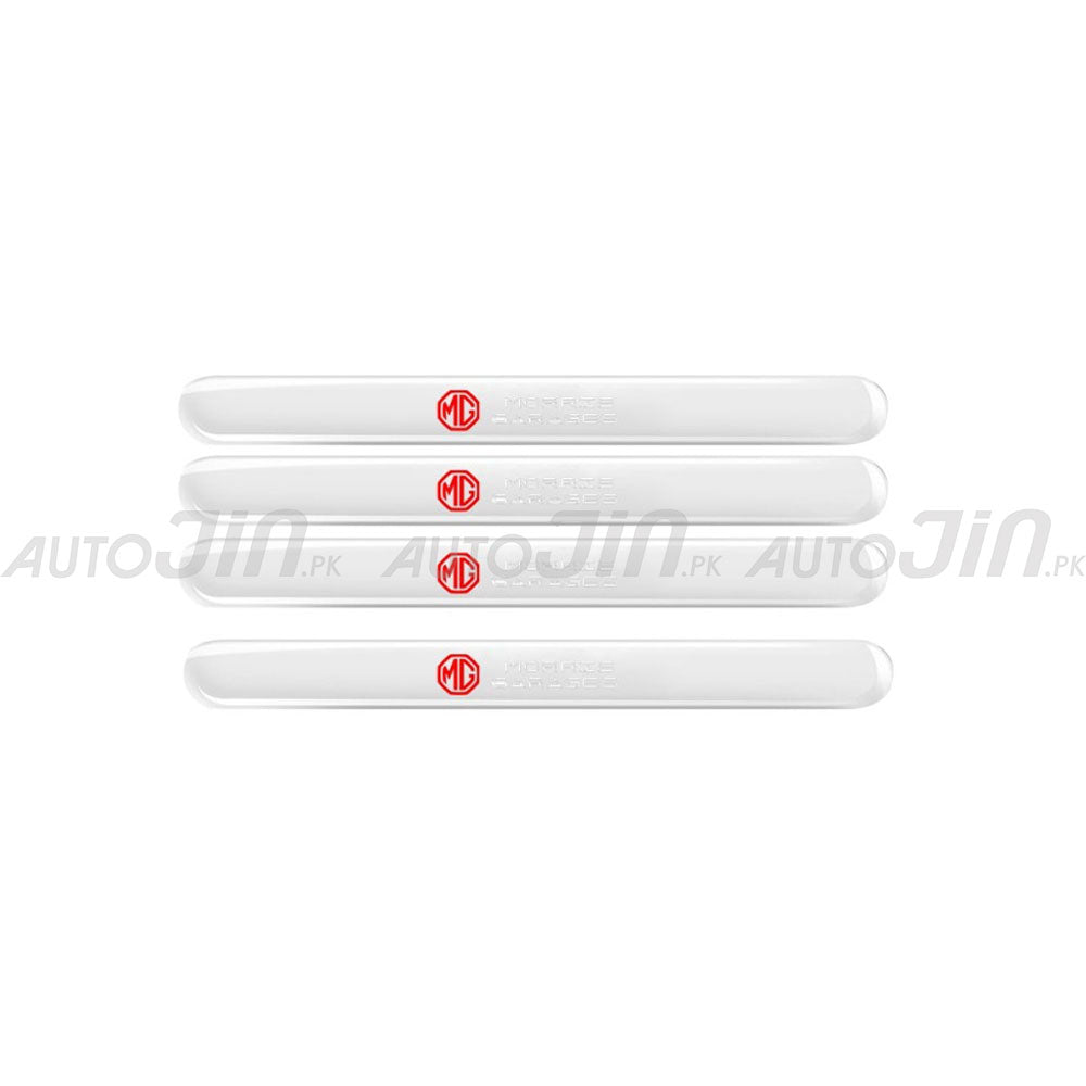 MG Logo Rubber Door Handle & Mirror Protector Transparent