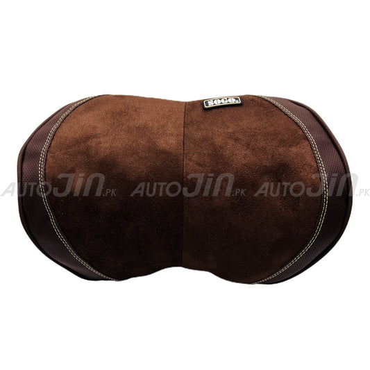 Neck Support Velvet Memory Foam Chusion - Brown