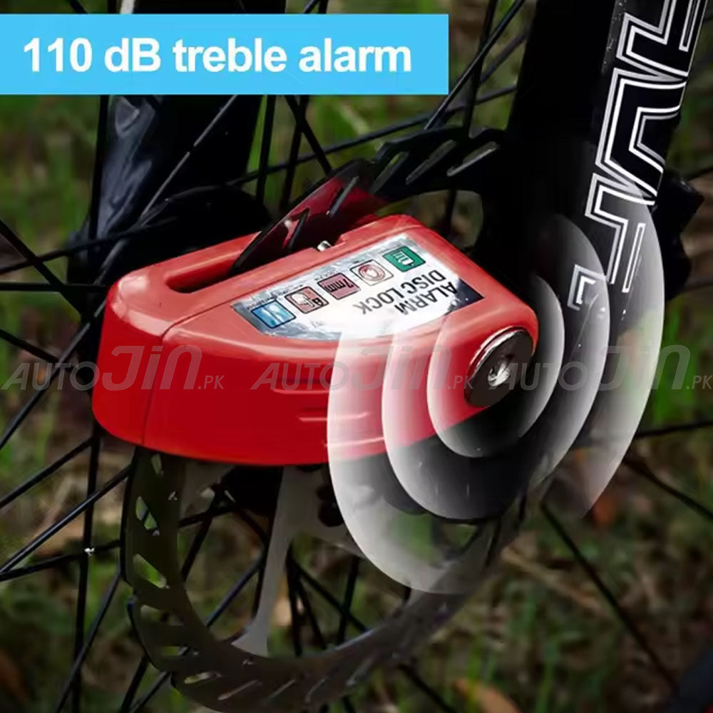 Motorcycle Bicycle Alarming Anti-Theft Disc Brake Lock Security System